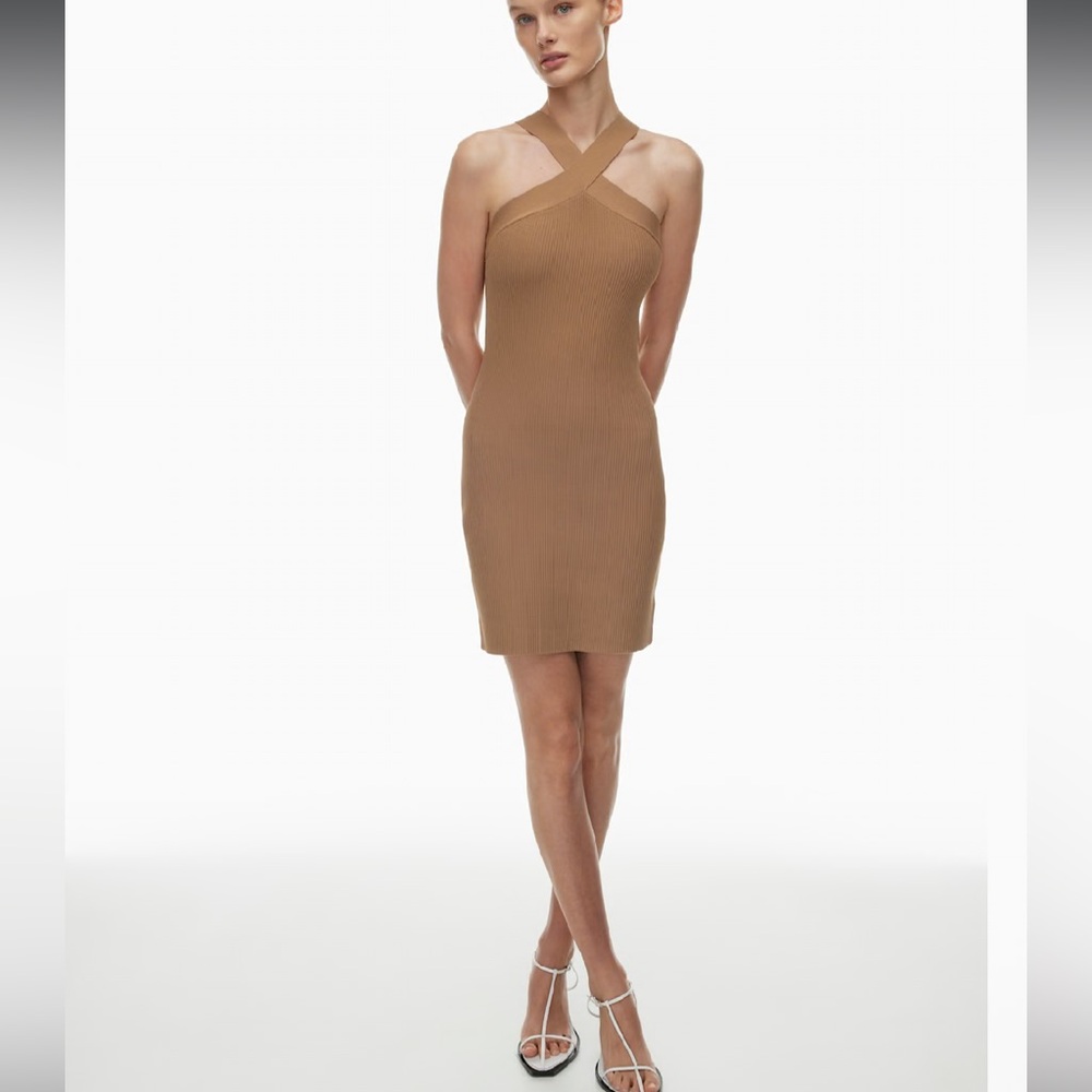 Babaton Sculpt Knit Criss Cross Dress